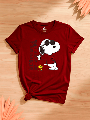 Polera Snoopy Joe Cool Algodón Premium