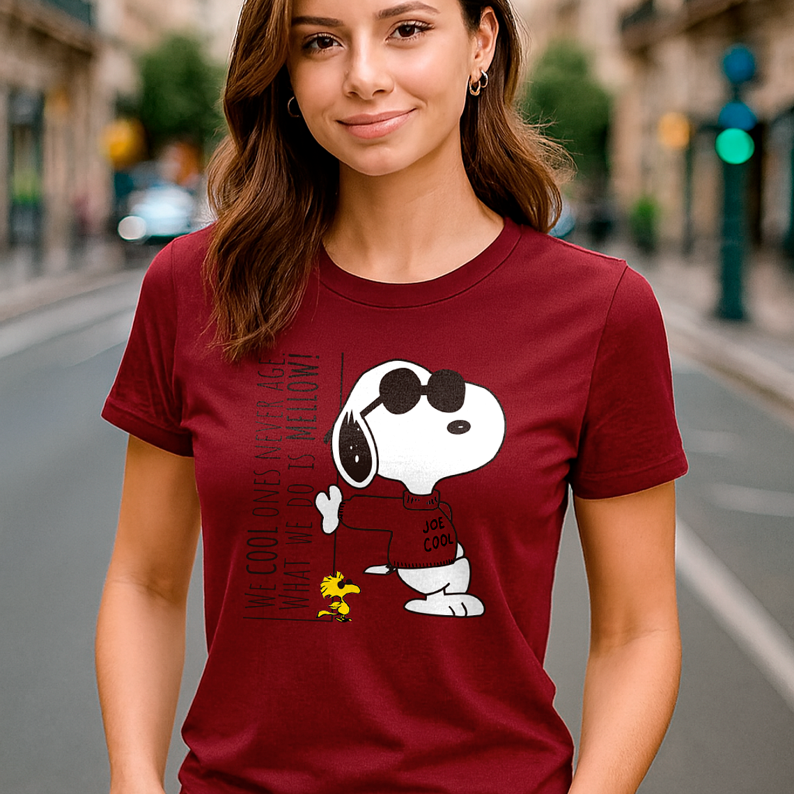 Polera Snoopy Joe Cool Algodón Premium 1