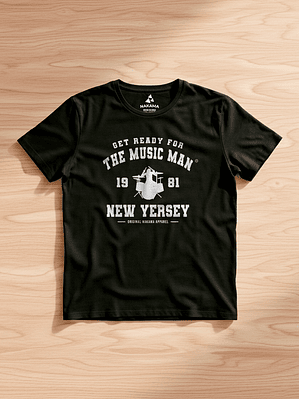 Camiseta Baterista Music Man Drummer 1981