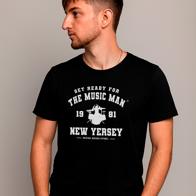 Camiseta Baterista Music Man Drummer 1981 1