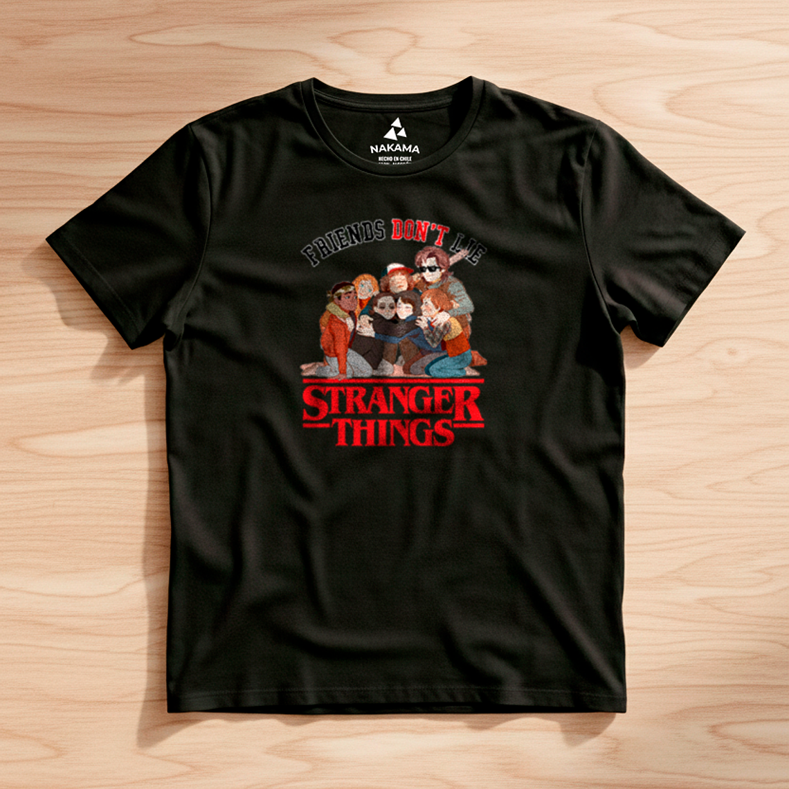 Polera Hombre Stranger Things Friends Dont Lie 4