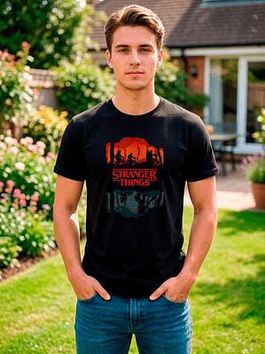 Polera Hombre Stranger Things Retro Vintage Algodón Premium