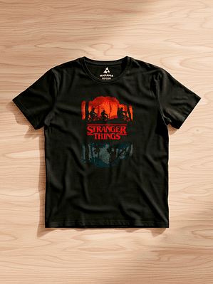 Polera Hombre Stranger Things Retro Vintage Algodón Premium
