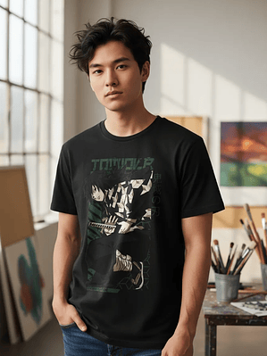 Polera Unisex Anime Demon Slayer Giyū Tomioka Algodón Premium