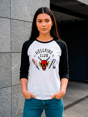 Polera Hellfire Club Stranger Things Algodón Premium Unisex
