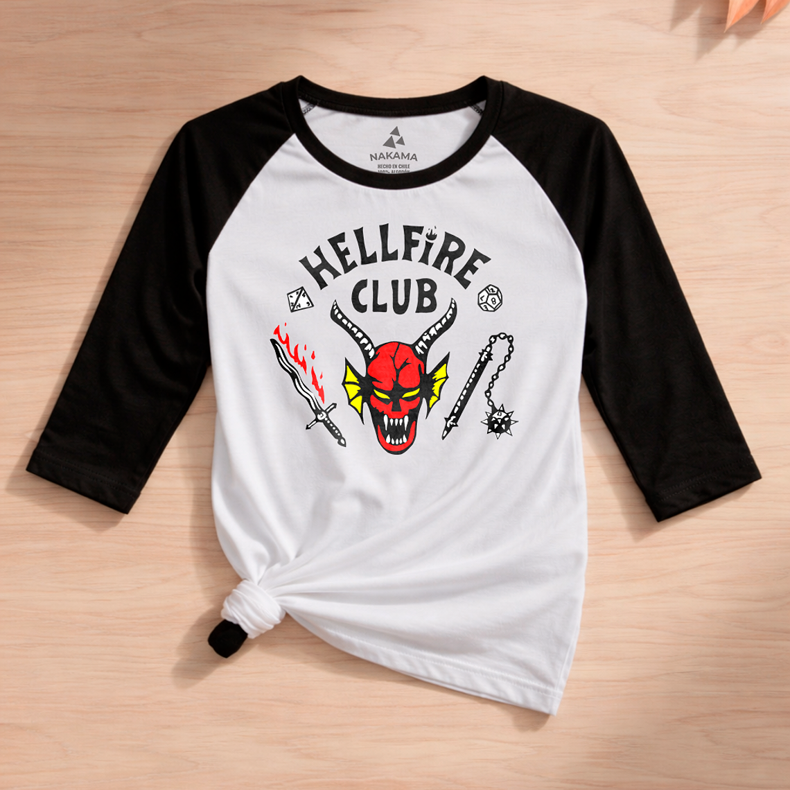 Polera Hellfire Club Stranger Things Algodón Premium Unisex 4