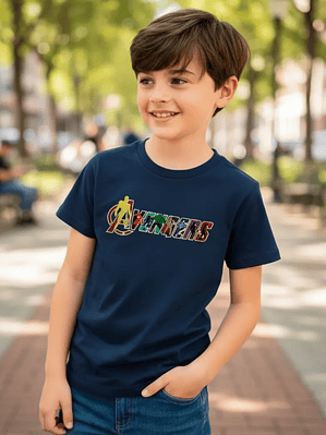 Polera Infantil Avengers Heroes United