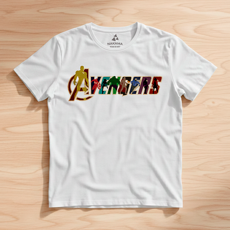 Polera Infantil Avengers Heroes United 4