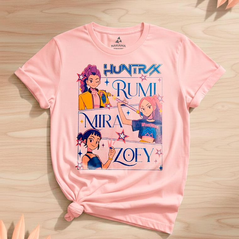 Polera Infantil K-pop Huntrx Demon Hunters Rumi Algodón 4