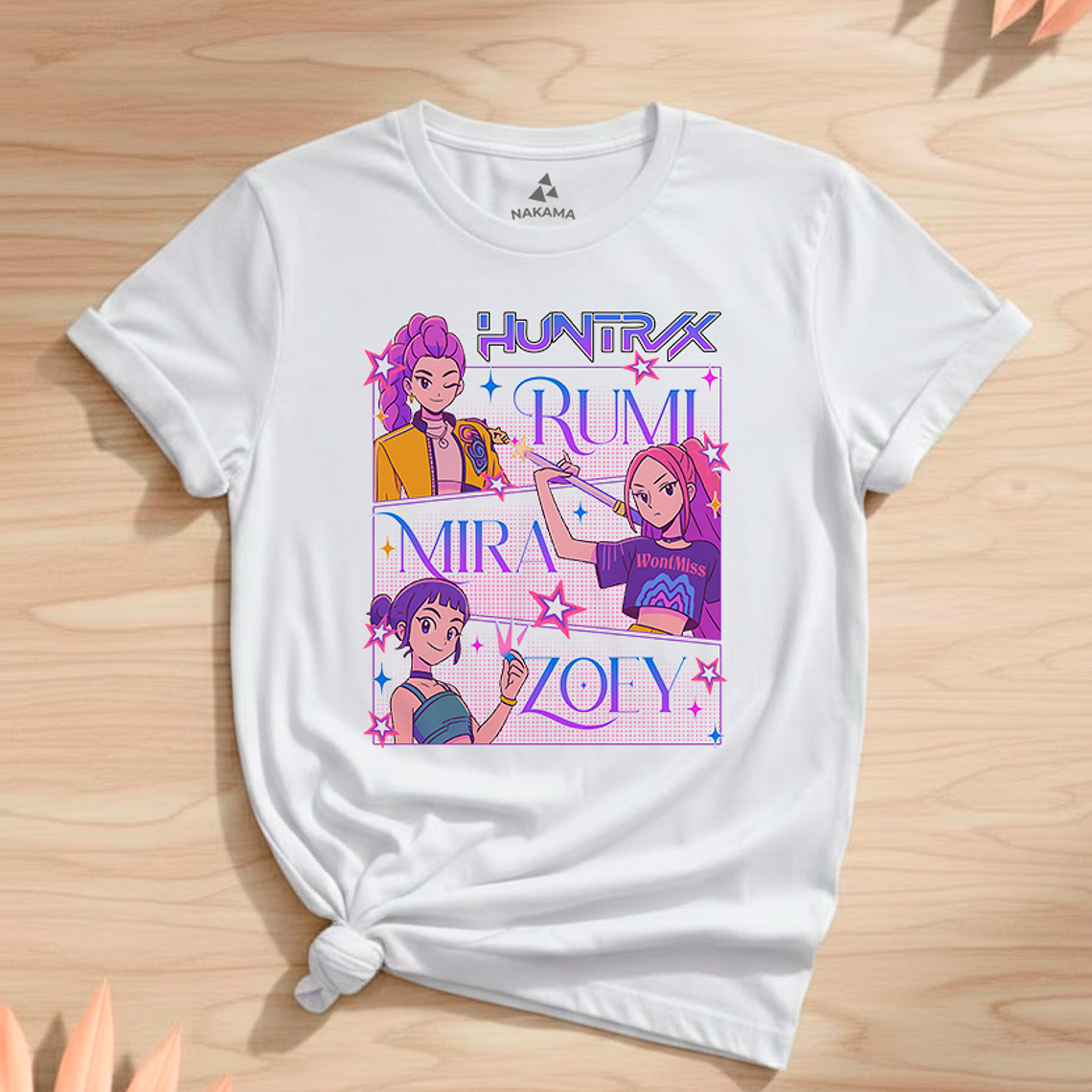 Polera Infantil K-pop Huntrx Demon Hunters Rumi Algodón 3