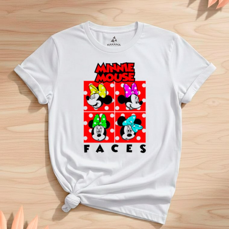 Polera De Niña Minnie Mouse Faces 2
