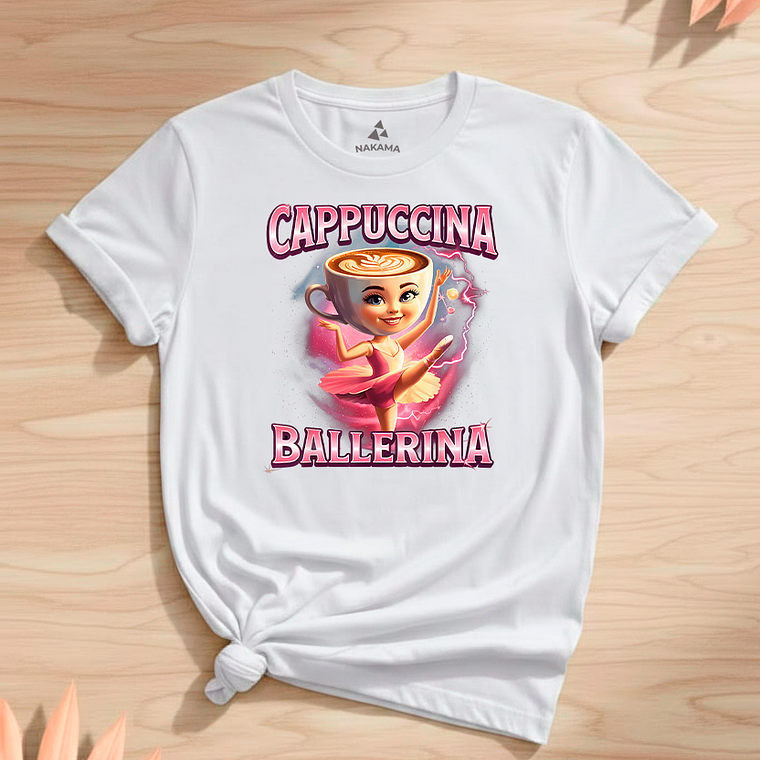 Polera Niña Cappuccina Ballerina Brainrots 4