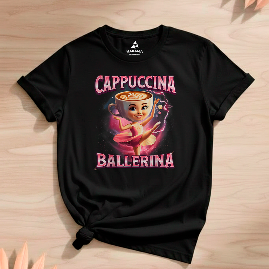 Polera Niña Cappuccina Ballerina Brainrots 6