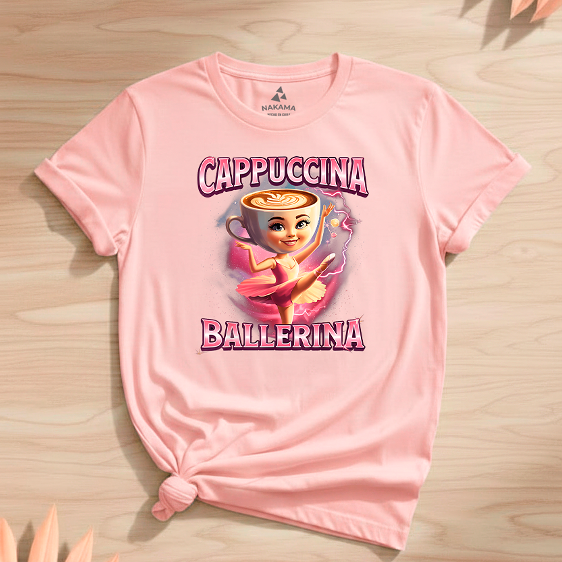 Polera Niña Cappuccina Ballerina Brainrots 2