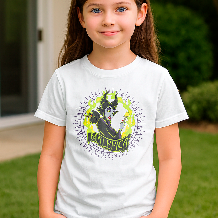 Polera de Niña Villanas Disney Maléfica 1