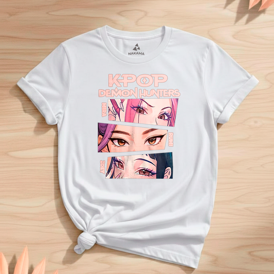 Polera Infantil K-pop Demon Hunters Diseño Rumi, Mira Y Zoey 8