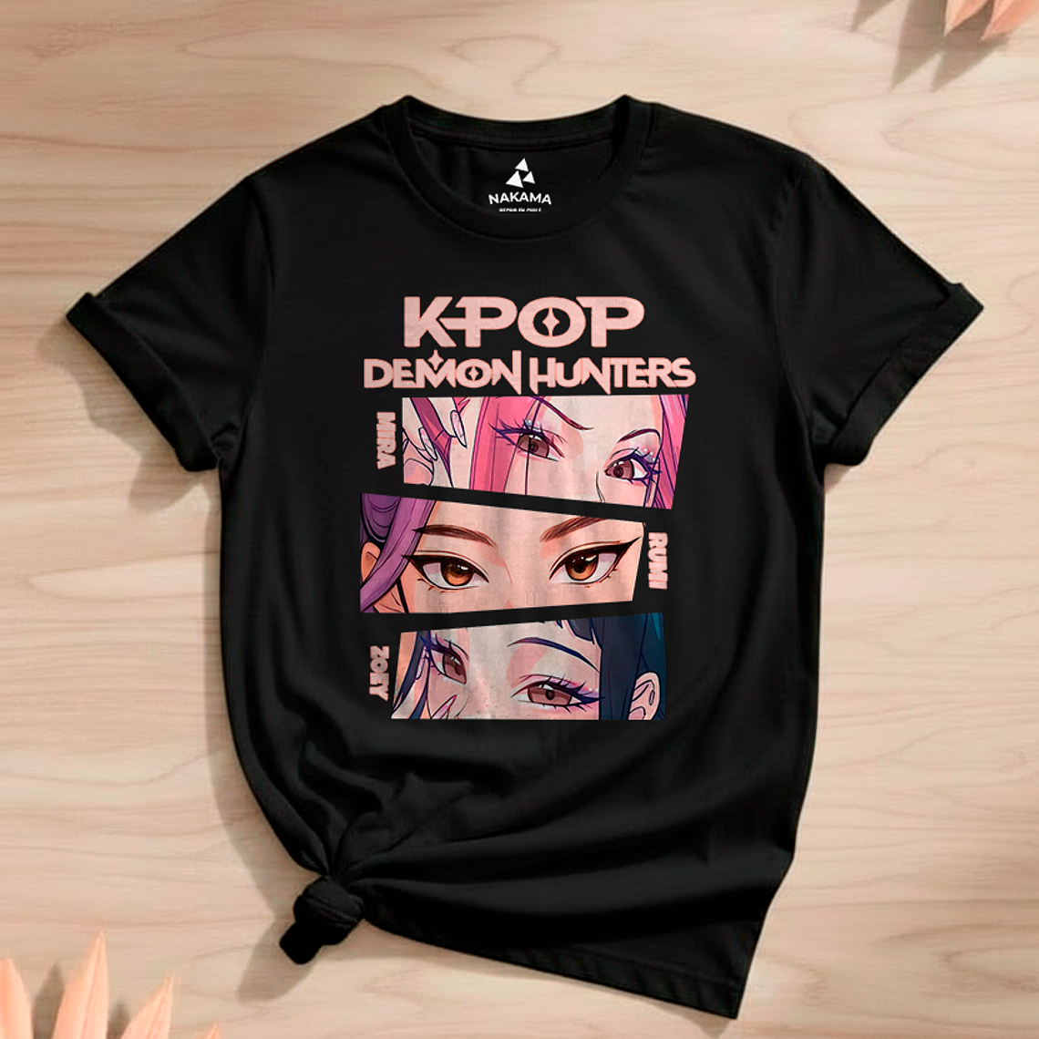 Polera Infantil K-pop Demon Hunters Diseño Rumi, Mira Y Zoey 10