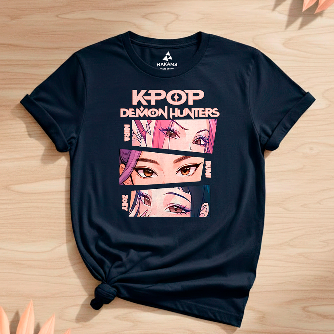 Polera Infantil K-pop Demon Hunters Diseño Rumi, Mira Y Zoey 6