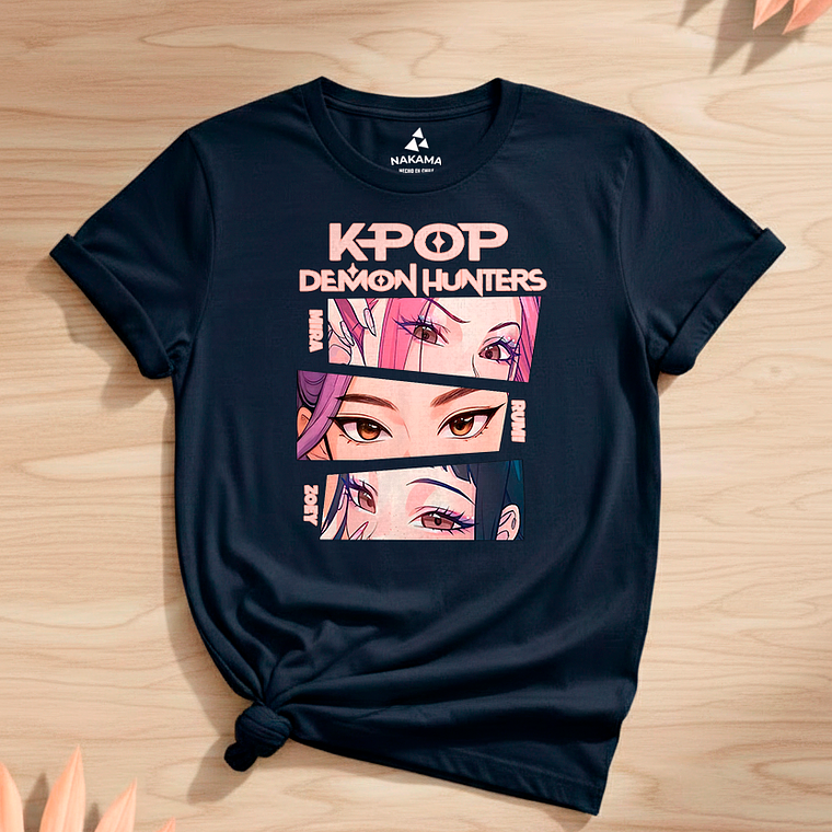 Polera Infantil K-pop Demon Hunters Diseño Rumi, Mira Y Zoey 6