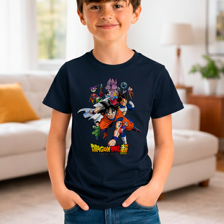 Polera Dragon Ball Super Goku & Vegeta Action 3