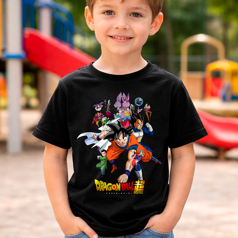 Polera Dragon Ball Super Goku & Vegeta Action 5