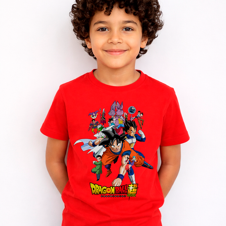 Polera Dragon Ball Super Goku & Vegeta Action 9