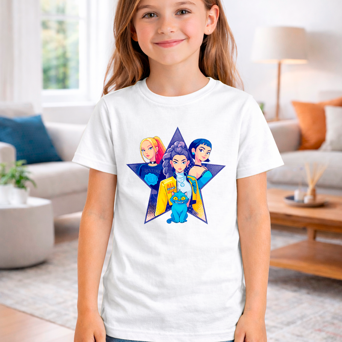 Polera Infantil Huntrx Diseño Rumi, Mira Y Zoey 3