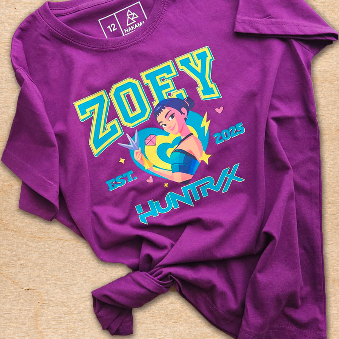 Polera Infantil Huntrx Diseño Zoey 2025 2