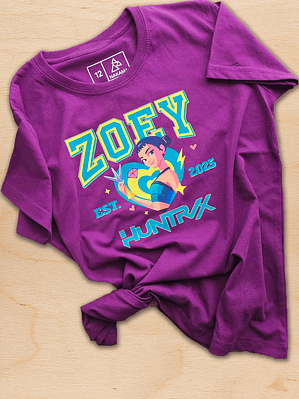 Polera Infantil Huntrx Diseño Zoey 2025
