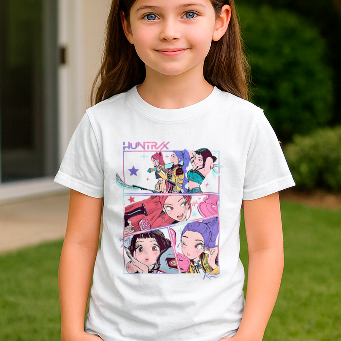 Polera K-pop Demon Hunters Diseño Animado Estilo Pop 1