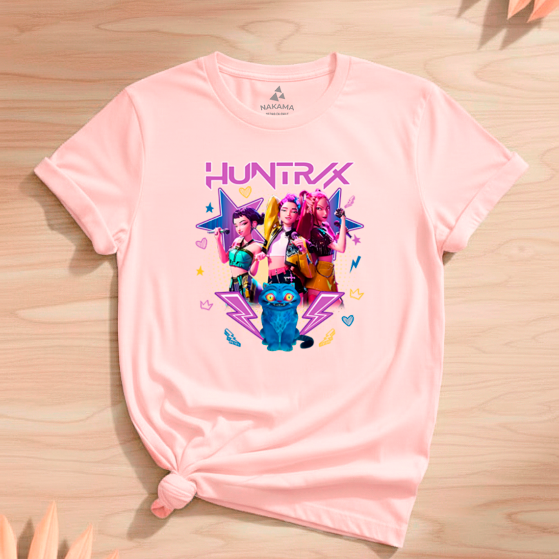 Polera de Niña Huntrx Musical Diseño Animado Cultura Pop 2