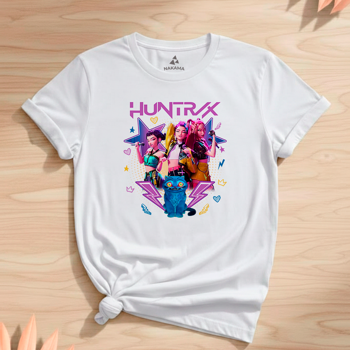 Polera de Niña Huntrx Musical Diseño Animado Cultura Pop 4