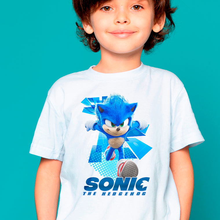 Polera Niño Gamers Sonic The Hedgehog Videojuegos Sega 1