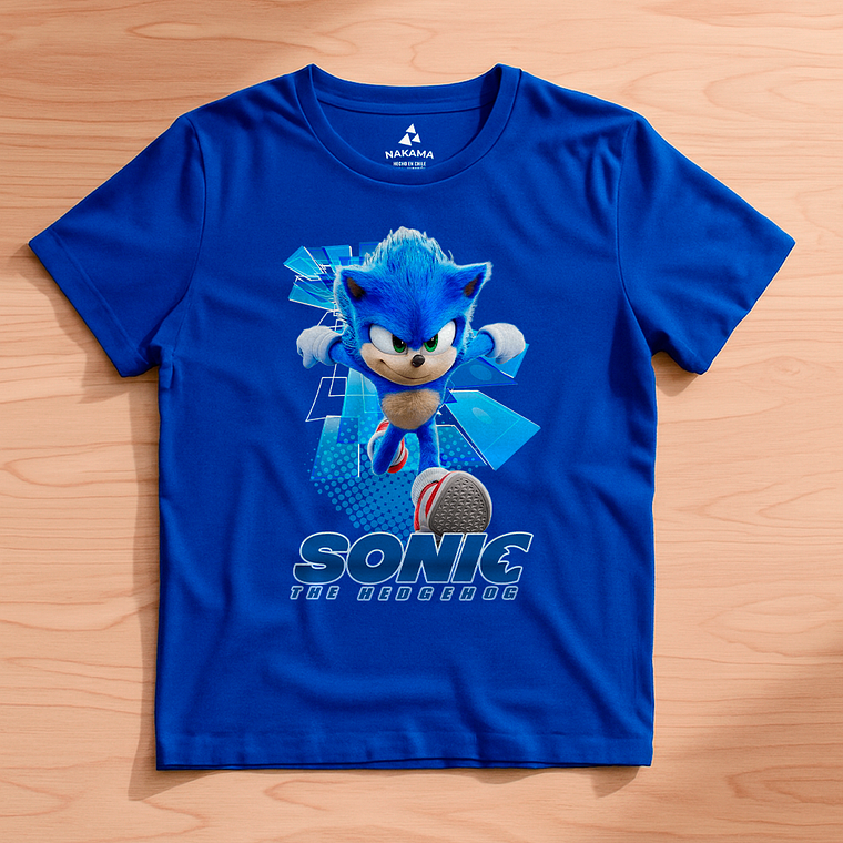 Polera Niño Gamers Sonic The Hedgehog Videojuegos Sega 4