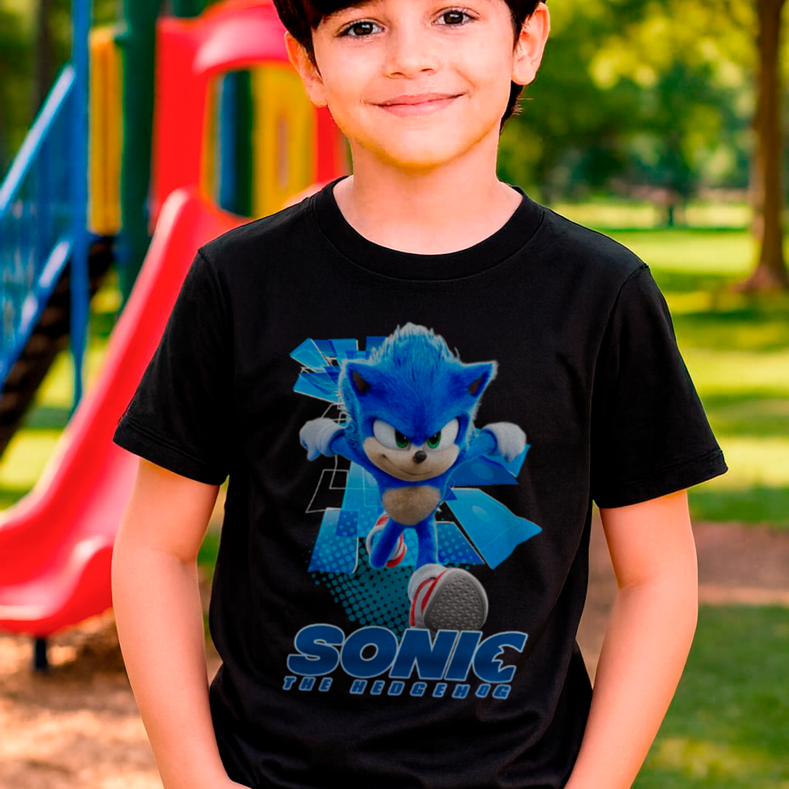 Polera Niño Gamers Sonic The Hedgehog Videojuegos Sega 8
