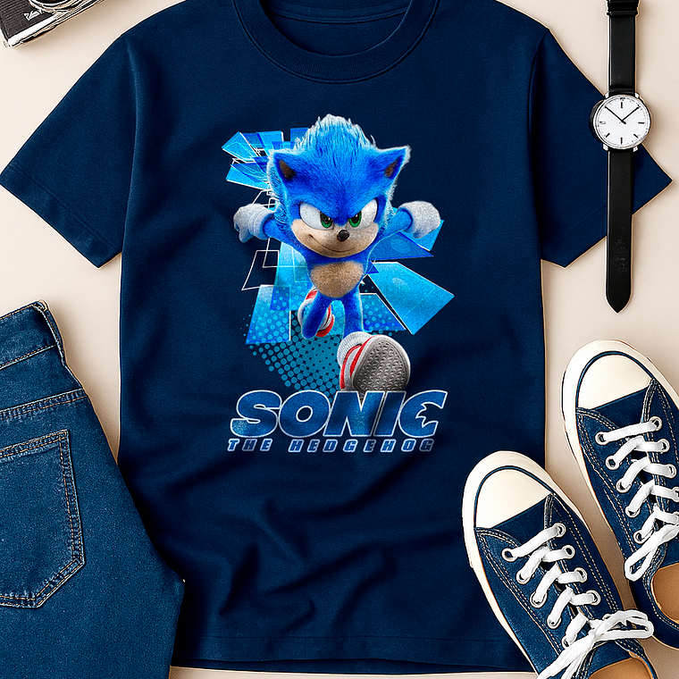 Polera Niño Gamers Sonic The Hedgehog Videojuegos Sega 6