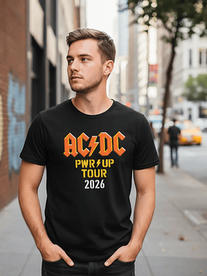 Polera Unisex AC/DC PWR UP Tour 2026 Rock Legend