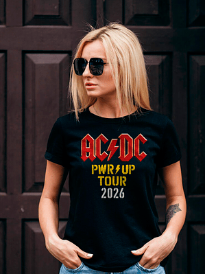 Polera Unisex AC/DC PWR UP Tour 2026 Rock Legend