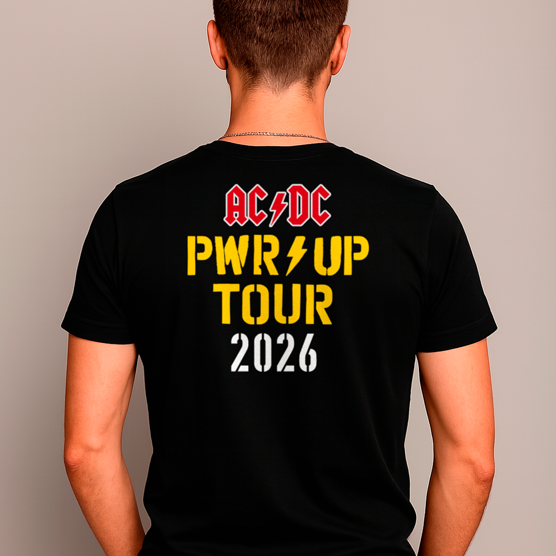 Polera Unisex AC/DC PWR UP Tour 2026 Rock Legend 3