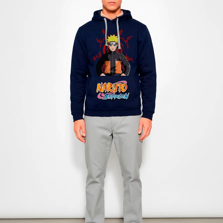 Polerón Con Gorro Naruto Shippuden Sello Ocho Trigramas 4