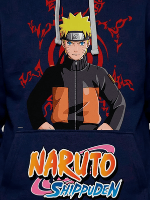 Polerón Con Gorro Naruto Shippuden Sello Ocho Trigramas