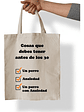 Tote Bag Mis Metas De 30 Años. Algodón 100%. Naladog Store - Miniatura 1