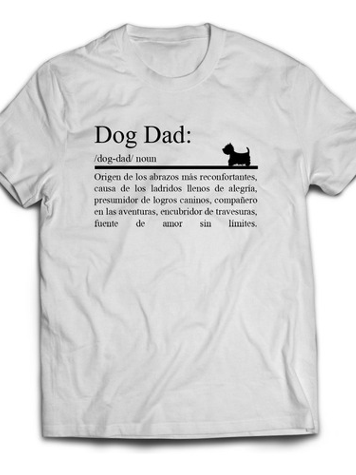 Polera  Dog Dad . Hombre - Algodón 100%. Naladog Store 1