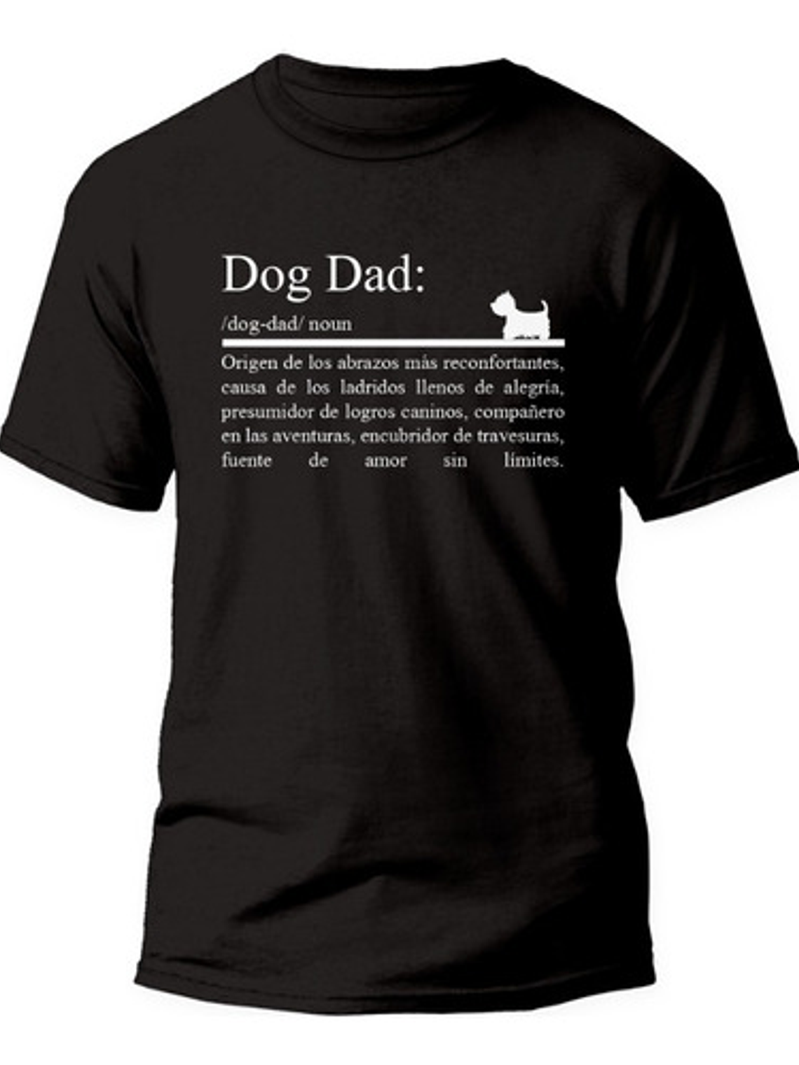 Polera  Dog Dad . Hombre - Algodón 100%. Naladog Store 2