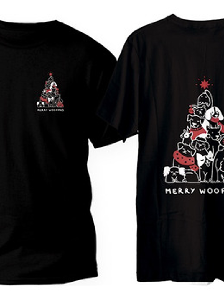 Polera Merry Woofmas Navidad Perro - Algodón - Naladog Store 3