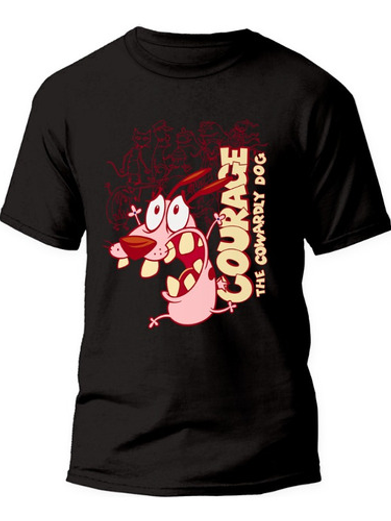 Polera Coraje, El Perro Cobarde -  Hombre - Naladog Store 3