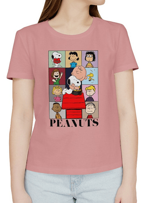 Polera Snoopy Peanuts Eras. Mujer - Algodón - Naladog Store