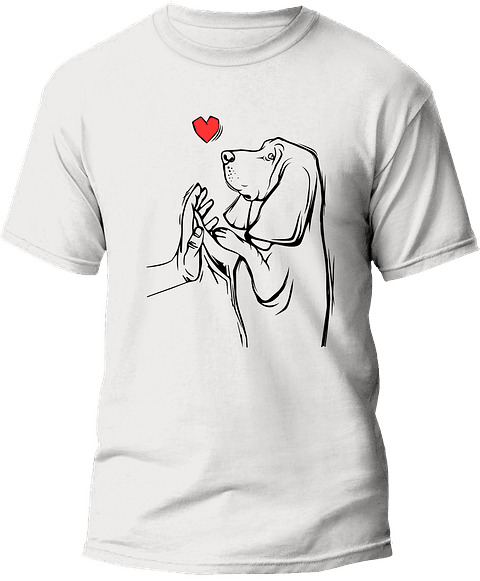 Polera Basset hound hombre