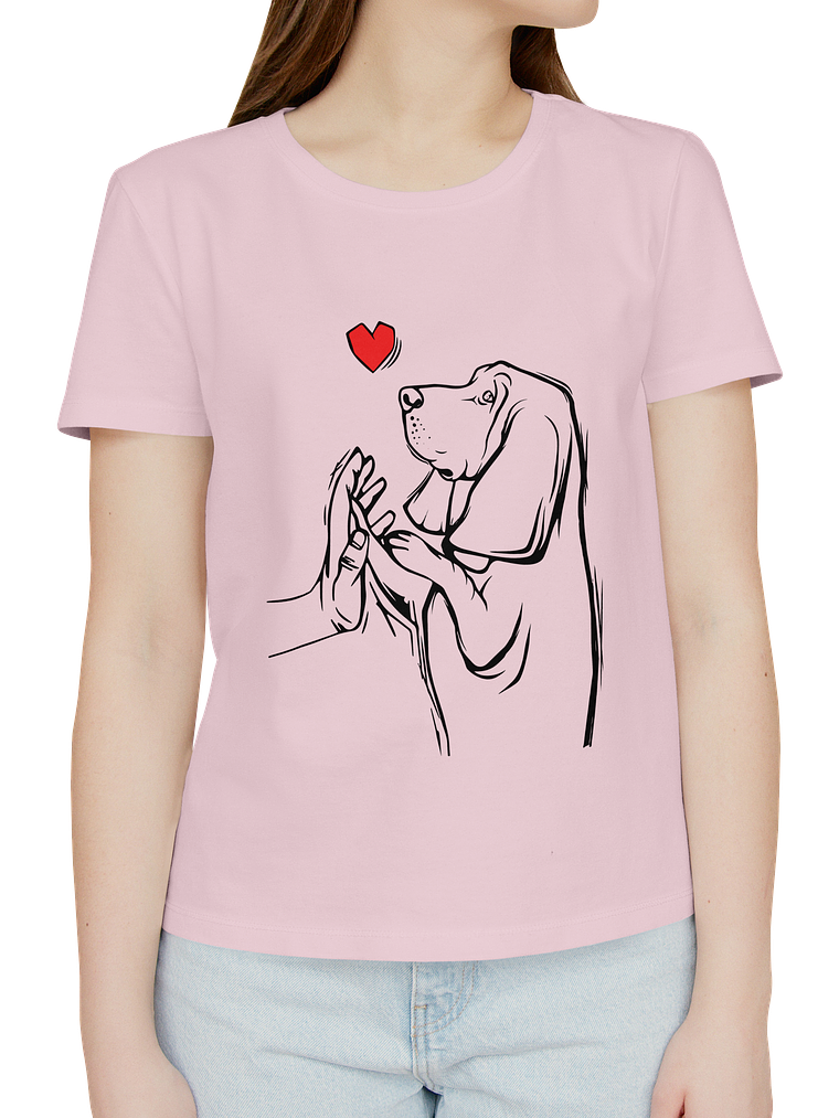 Polera Basset hound mujer 3