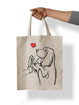 Totebag Basset hound